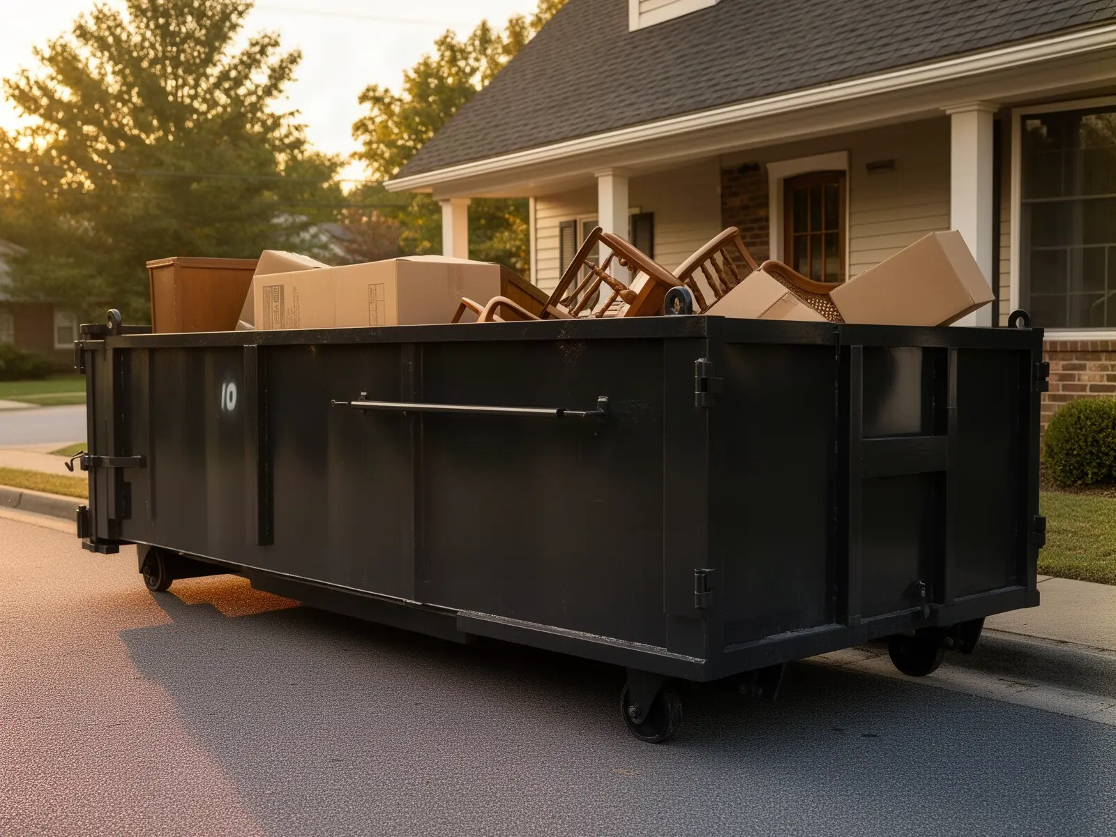 Roll-off dumpster from J & S Dumpster Rental in Columbia, SC